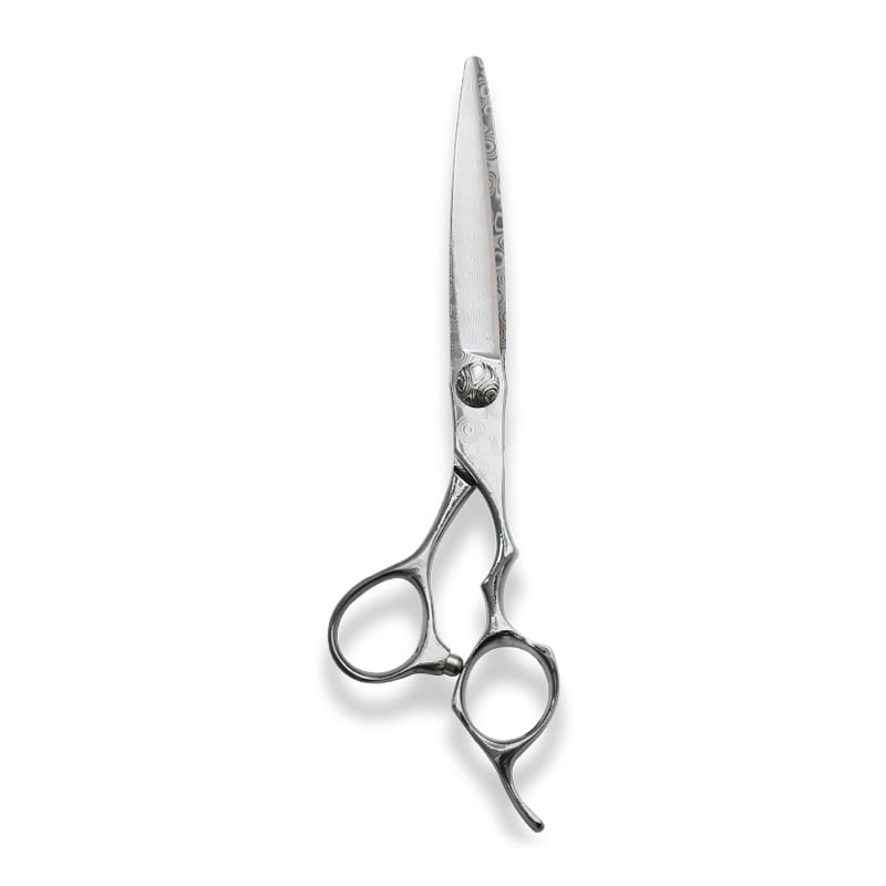 Tesoura de corte profissional de aço Damasco de 6 polegadas