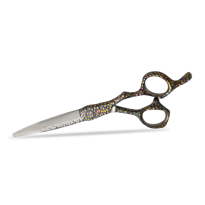 Tesouras de corte de cabelo em liga de titânio 'Hammered Finish'