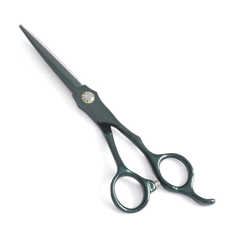 Tesouras de corte de cabelo profissionais de aço inoxidável de alto carbono da série Green Sunflower
